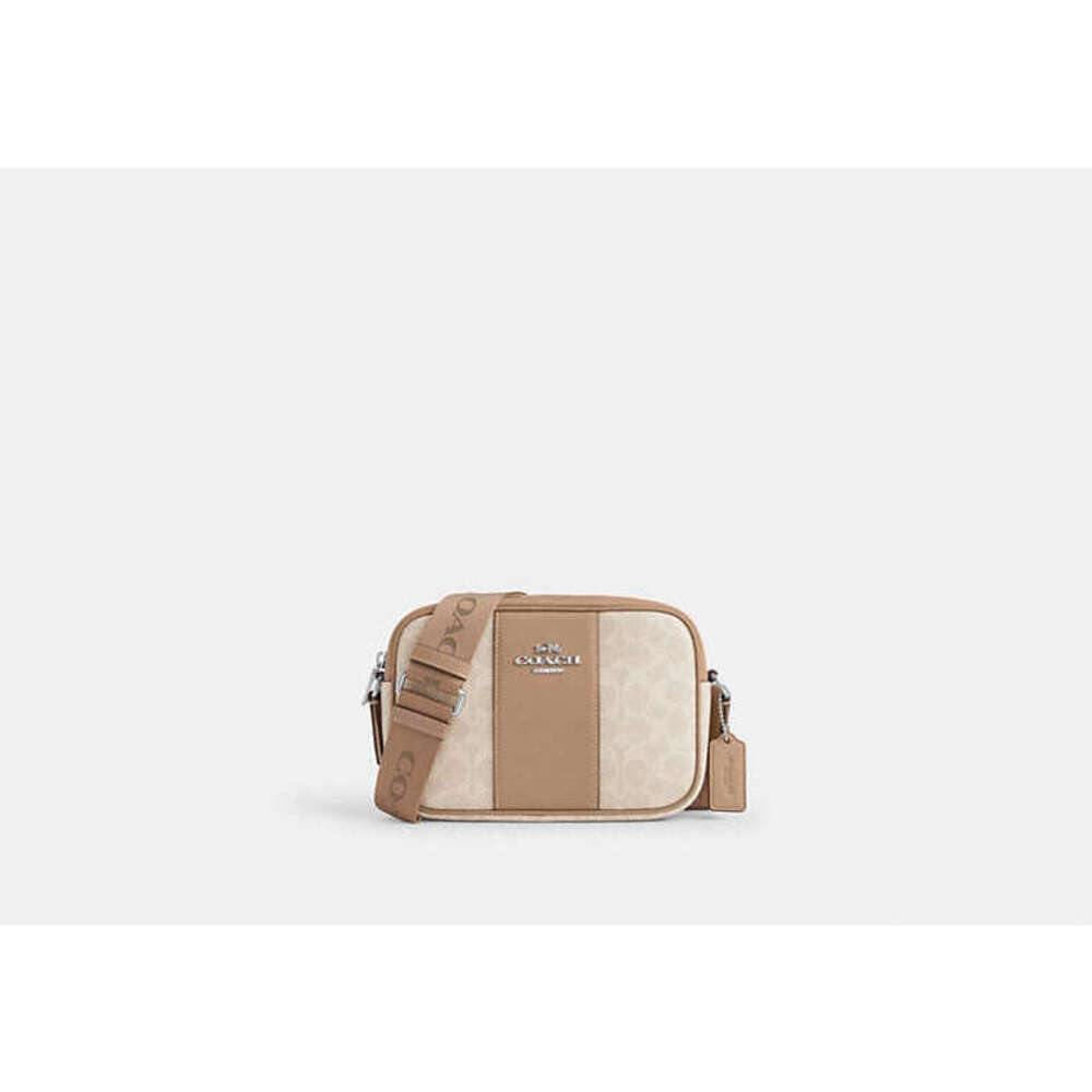 Jamie Camera Bag In Signature Canvas With Stripe